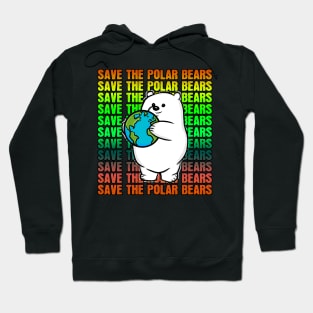 Rainbow Save the Polar Bears Hoodie